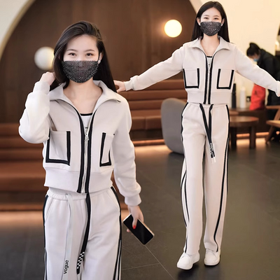 Women's Long Sleeve Sports Suit Casual Loose Fit For Active Wear
