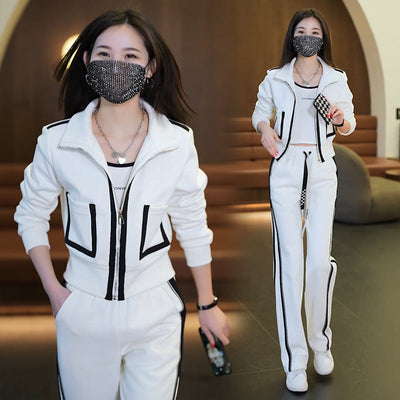 Women's Long Sleeve Sports Suit Casual Loose Fit For Active Wear
