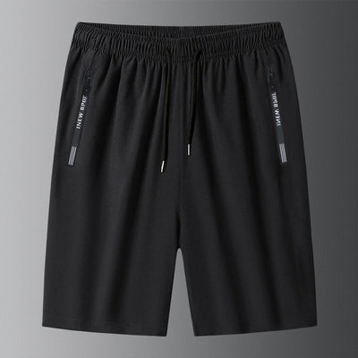 Unisex Ice Silk Quick Drying Stretch Shorts Comfortable Lightweight