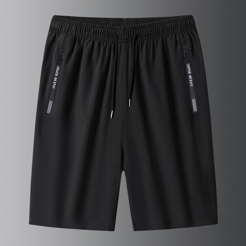 Unisex Ice Silk Quick Drying Stretch Shorts For Active Wear