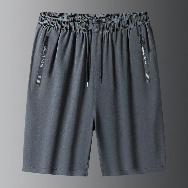 Unisex Ice Silk Quick Drying Stretch Shorts Comfortable Lightweight