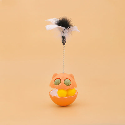 Cat Toy Feather Tumbler Interactive Teaser For Cats
