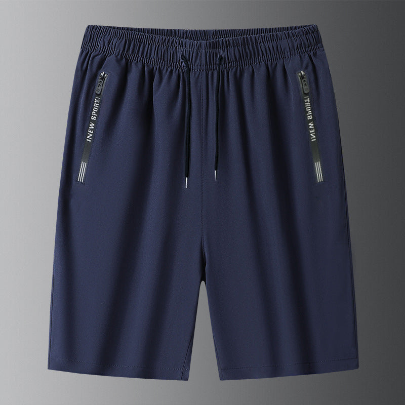Unisex Ice Silk Quick Drying Stretch Shorts For Active Wear