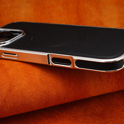 MagSafe Leather Phone Case Soft Magnetic Grip Protective Cover