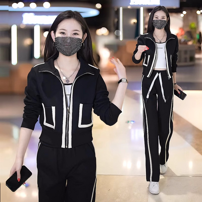 Women's Long Sleeve Sports Suit Casual Loose Fit For Active Wear