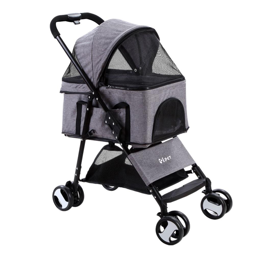 Pet Stroller Foldable Dog Carrier Lightweight Portable Pram