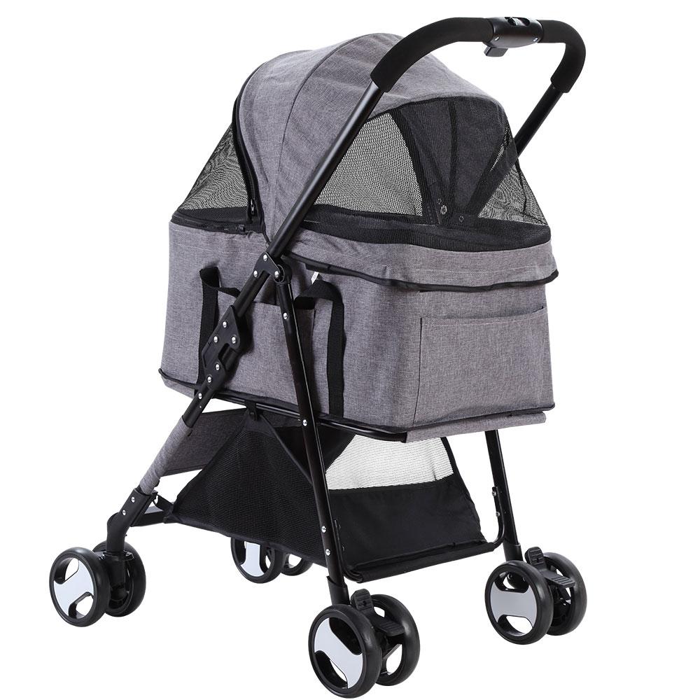 Pet Stroller Foldable Dog Carrier Lightweight Portable Pram