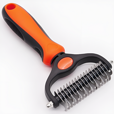 Pet Deshedding Brush For Effective Fur Removal And Grooming