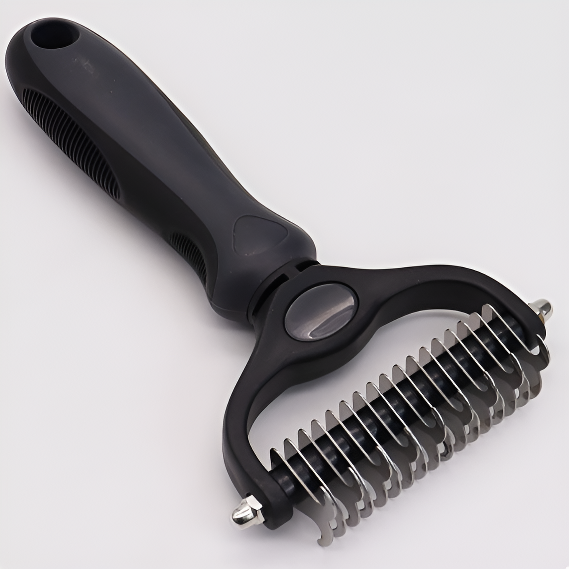 Pet Deshedding Brush For Effective Fur Removal And Grooming