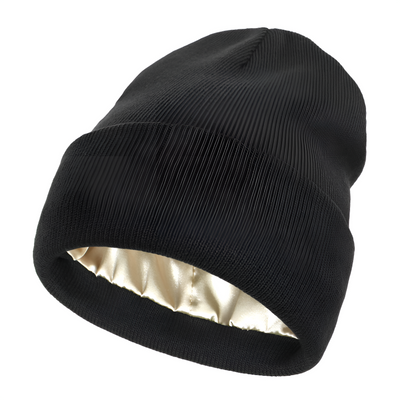 Anti-Frizz Beanie With Comfortable Silk Lining For Smooth Hair