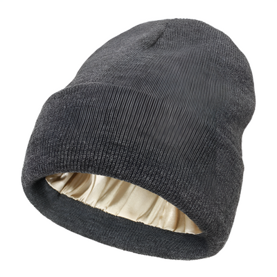 Anti-Frizz Beanie With Comfortable Silk Lining For Smooth Hair
