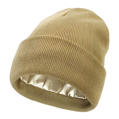 Anti-Frizz Beanie With Comfortable Silk Lining For Smooth Hair