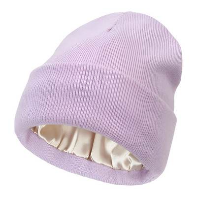 Anti-Frizz Beanie With Comfortable Silk Lining For Smooth Hair