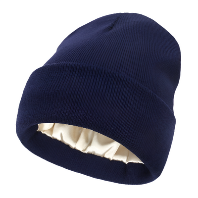 Anti-Frizz Beanie With Comfortable Silk Lining For Smooth Hair