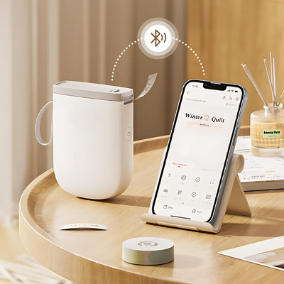 Bluetooth Label Printer Portable Wireless Thermal Printer Compact