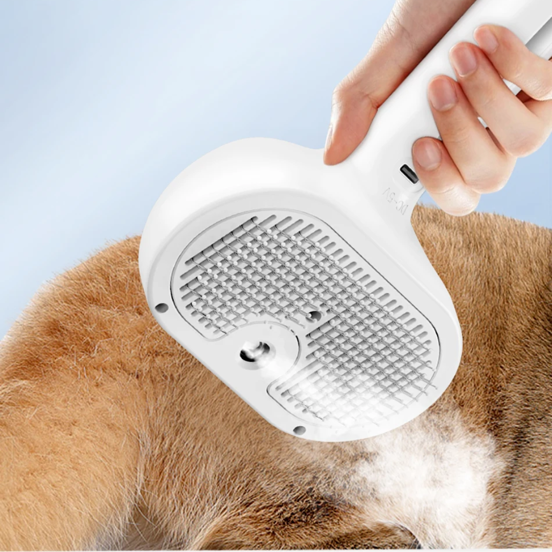 Pet Hair Remover Brush With Steam Cleaning Function
