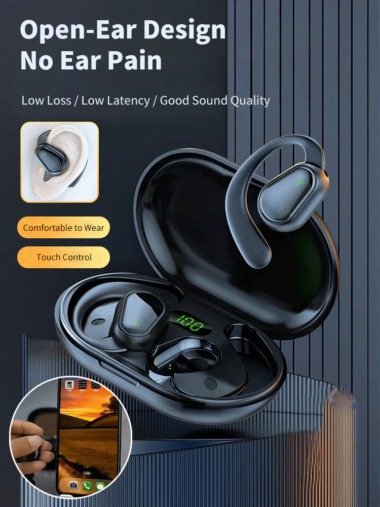 Bluetooth Bone Conduction Earbuds Wireless Comfortable Sound