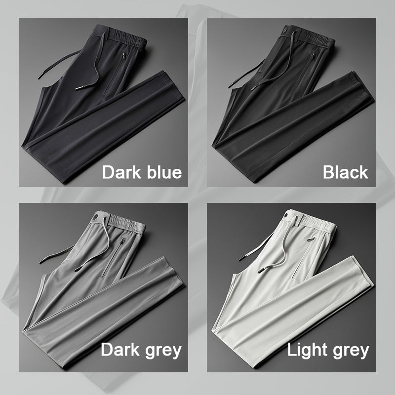 Men's Ice Silk Athletic Pants Comfortable Casual Sportswear
