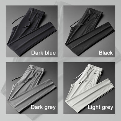 Men's Ice Silk Athletic Pants Comfortable Casual Sportswear