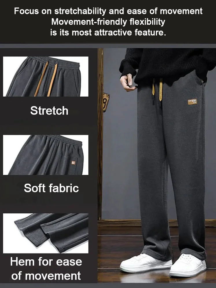 Men's Stretch Pants Super Elastic Comfortable Fit Casual Wear