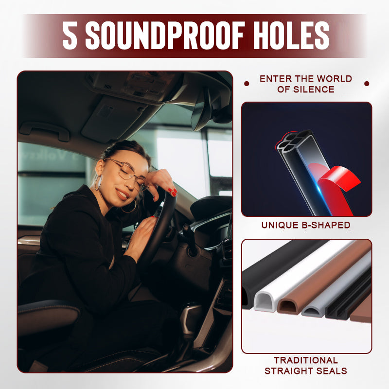 Car Noise Reduction Seal Strip Rubber Dust Proof Weatherproof