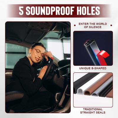 Car Noise Reduction Seal Strip Rubber Dust Proof Weatherproof
