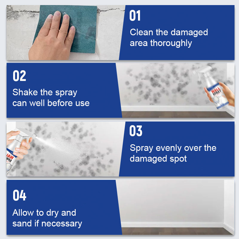 Magic Wall Repair Spray Set Effective Crack Fixer Solution