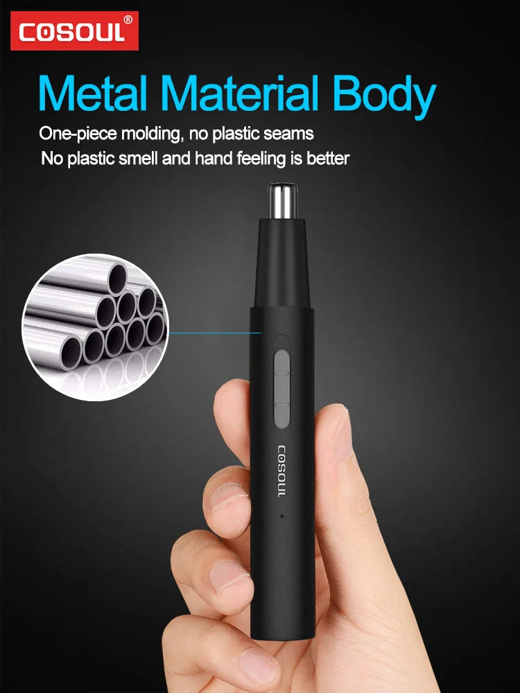 Electric Nose Hair Trimmer Rechargeable Grooming Tool For Men