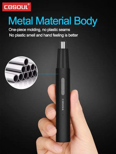 Electric Nose Hair Trimmer Rechargeable Grooming Tool For Men