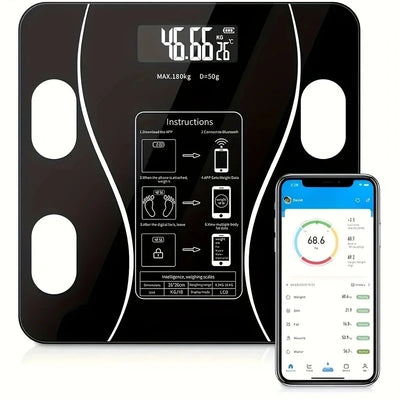 Bluetooth Digital Bathroom Scale Wireless Electronic Weight Monitor