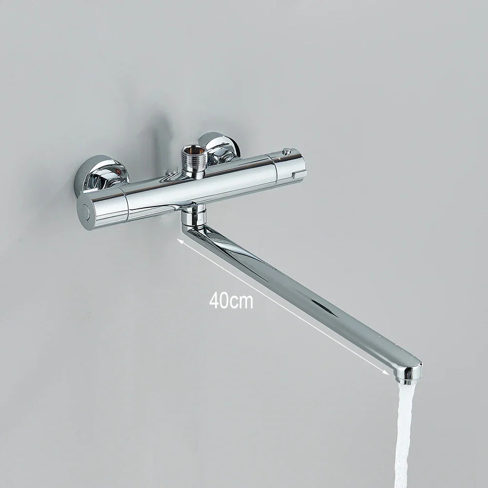 Bathtub Faucet Shower Set Wall Mount With Hand Shower Two Functions