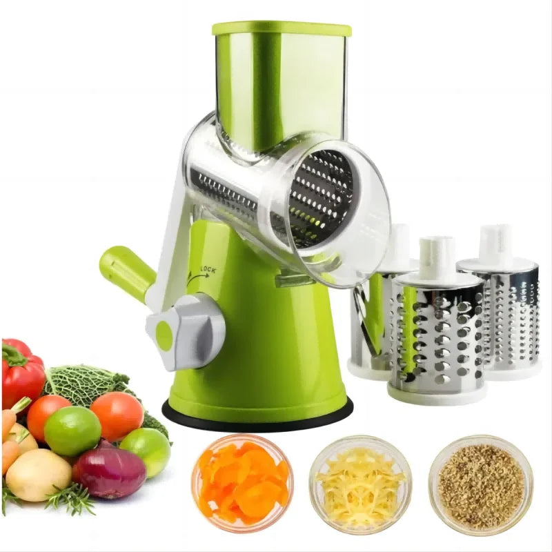 SliceMaster Rotary Grater 5-in-1 Kitchen Tool For Easy Grating