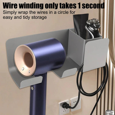 Hair Dryer Holder Multifunctional Storage Rack For Straighteners