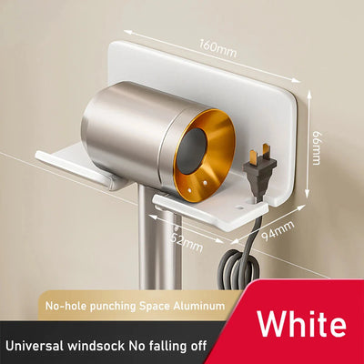 Hair Dryer Holder Wall Mount Stand For Bathroom Accessories