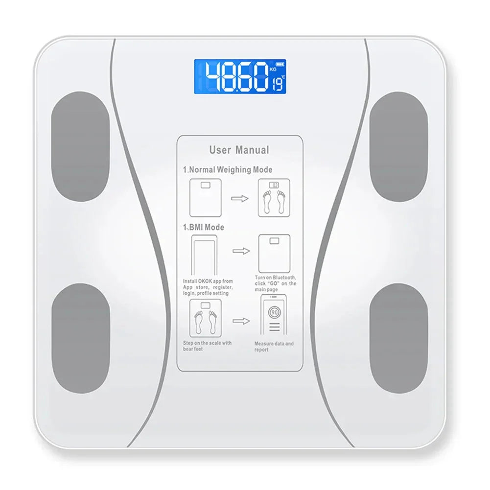 Bluetooth Smart Body Scale With BMI Measurement For Bathroom