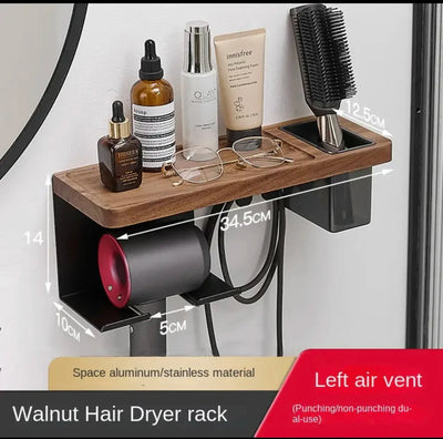 Hair Dryer Holder Bathroom Styling Organizer Blower Storage Rack