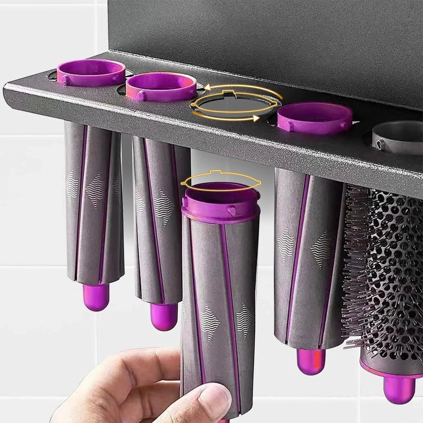 Wall Mounted Hair Dryer Holder Stand For Dyson Airwrap Dryer