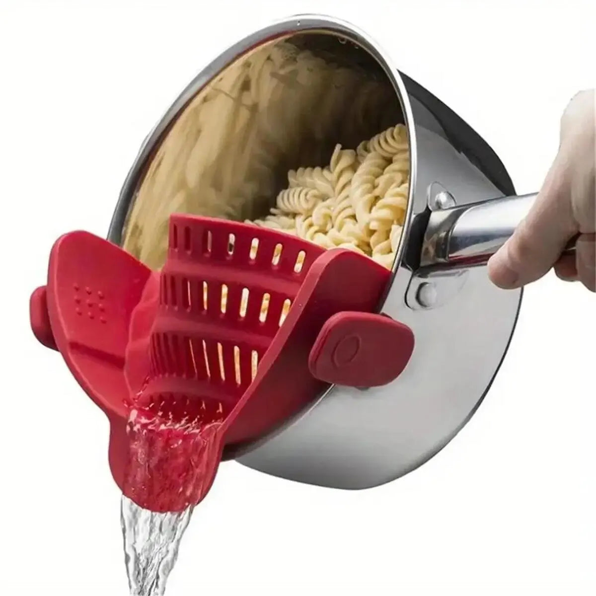 ClipStrain Adjustable Silicone Strainer For Kitchen Draining Tasks