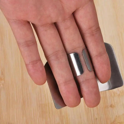 Stainless Steel Finger Guard For Safe Vegetable Cutting Protection