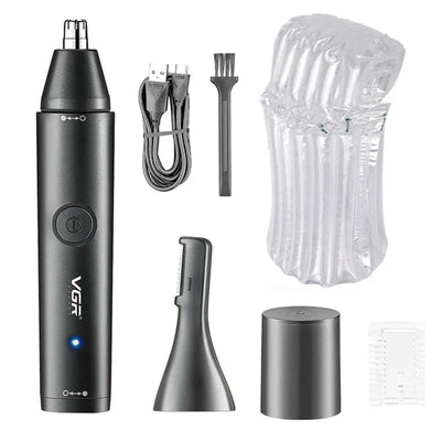2in1 Washable Nose Hair Trimmer Electric Beard And Ear Groomer