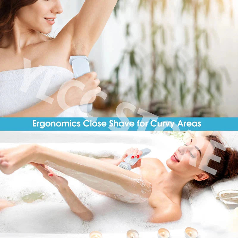 Women's Electric Shaver Bikini Trimmer For Face Underarms Legs Body