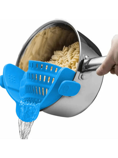 ClipStrain Adjustable Silicone Strainer For Kitchen Draining Tasks