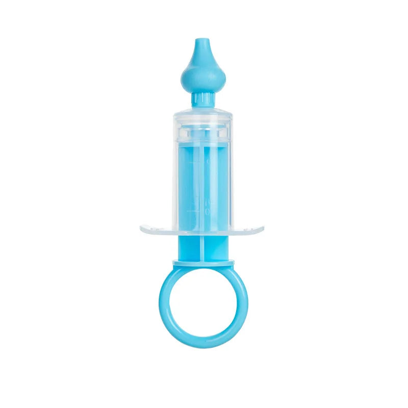 Silicone Nasal Aspirator Baby Nose Cleaner Suction Syringe Irrigator