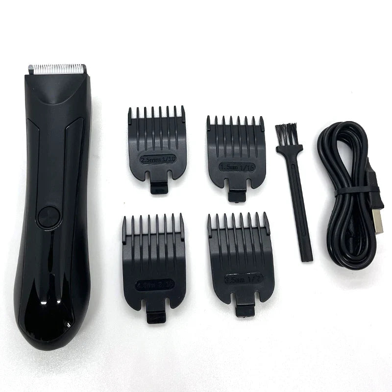Men Intimate Area Hair Trimmer Safety Razor Clipper Grooming Tool