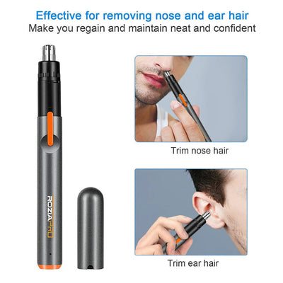 Nose And Ear Hair Trimmer Portable USB Charging Rotating Groomer