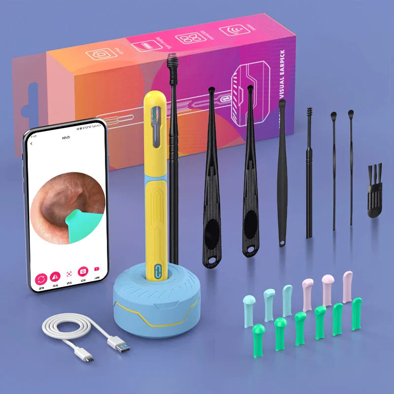 Ear Cleaner With Camera USB C Charging Otoscope Endoscope Set