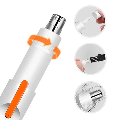 Electric Nose And Ear Hair Trimmer Portable Rotating Grooming Tool