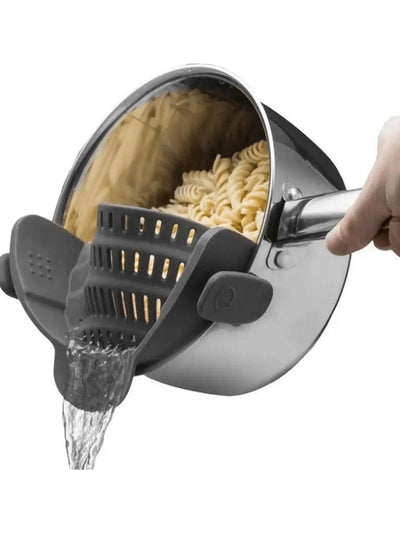 ClipStrain Adjustable Silicone Strainer For Kitchen Draining Tasks
