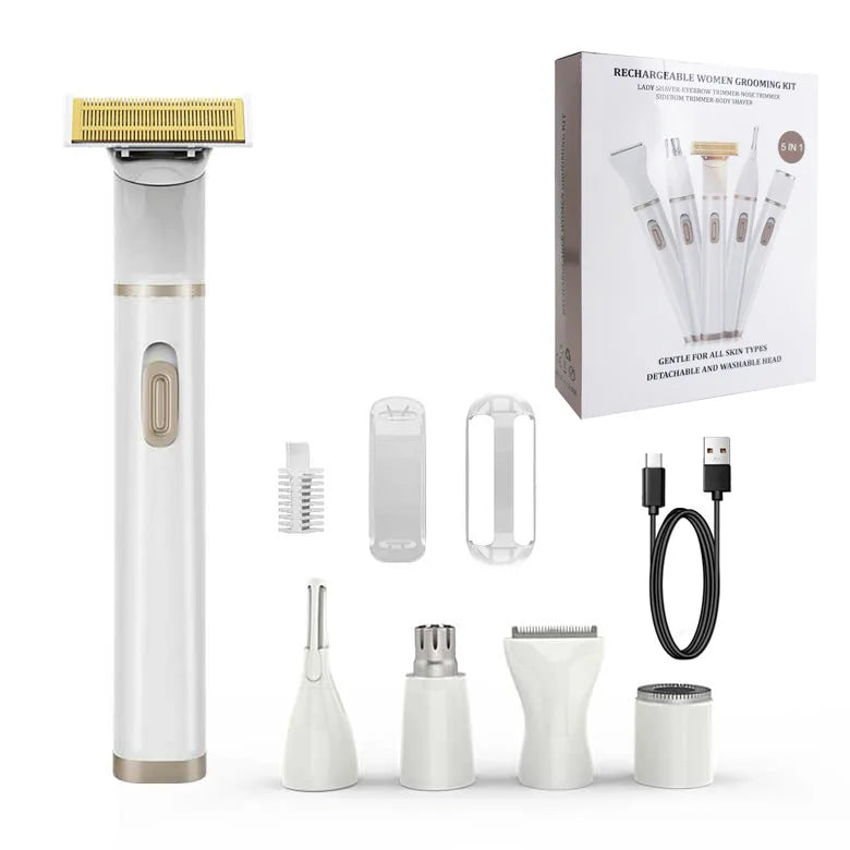Women's Electric Shaver Cordless Eyebrow Bikini Facial Hair Remover