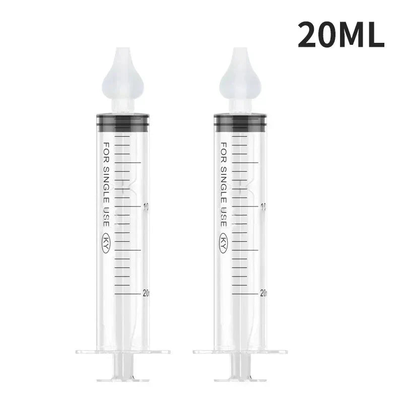 Baby Nasal Aspirator 10ML 20ML Soft Silicone Nose Cleaner Syringe